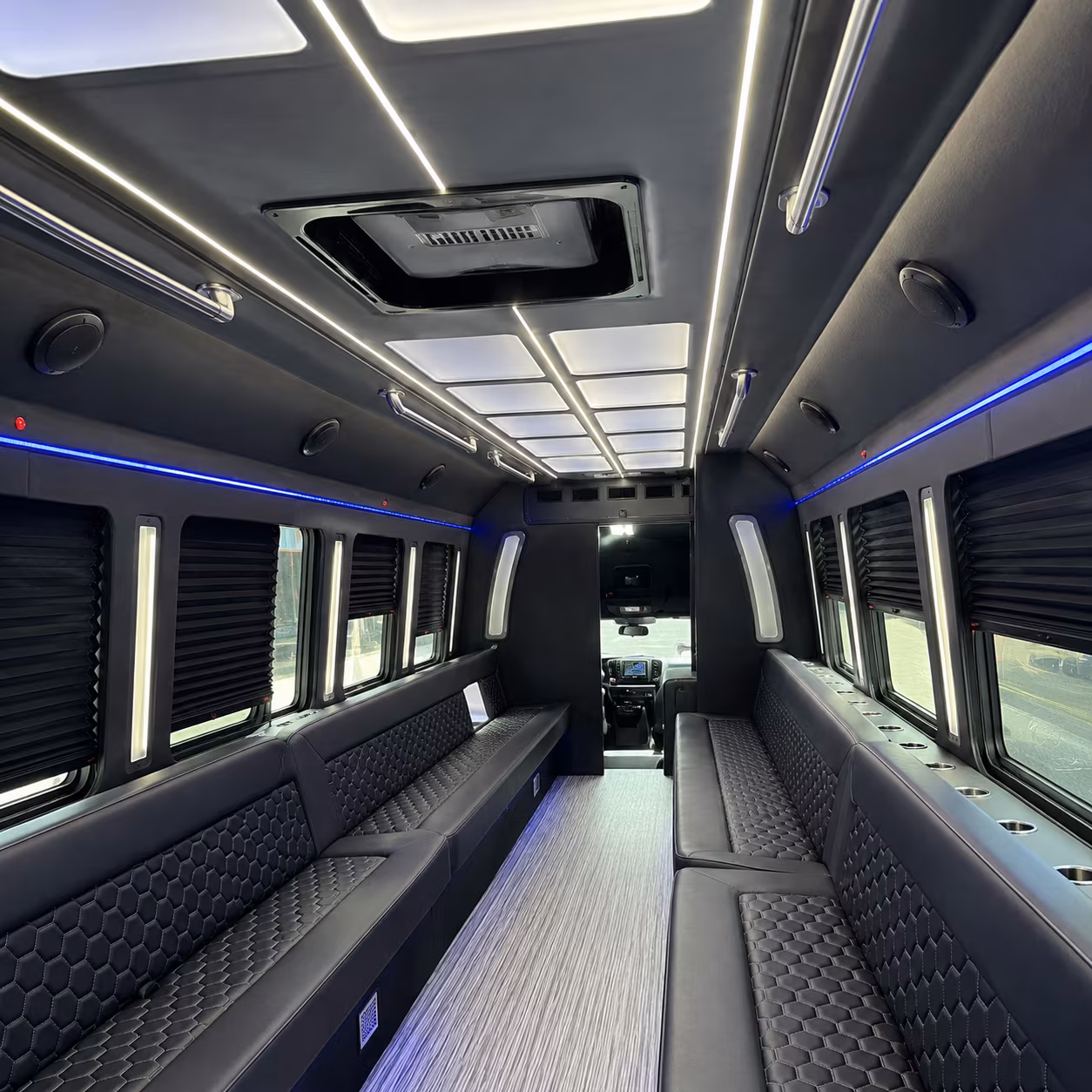 pleasanton party bus rentals inside