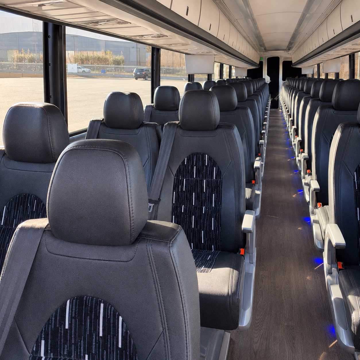 pleasanton religious group transportation onboard seating