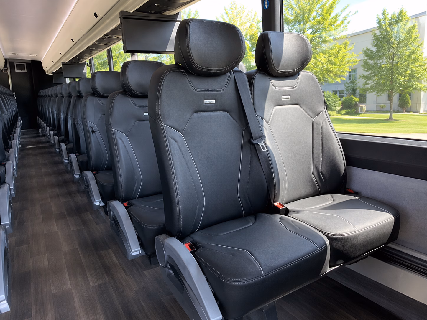 weekend long wedding shuttles from rehearsal dinner to last call
